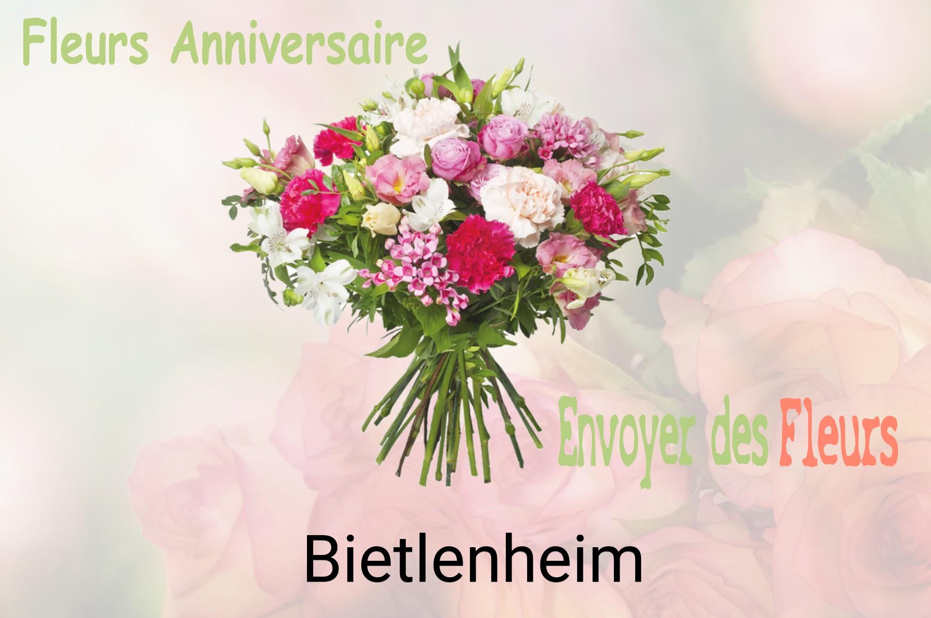 Bouquet de fleurs d’anniversaire livré à Bietlenheim