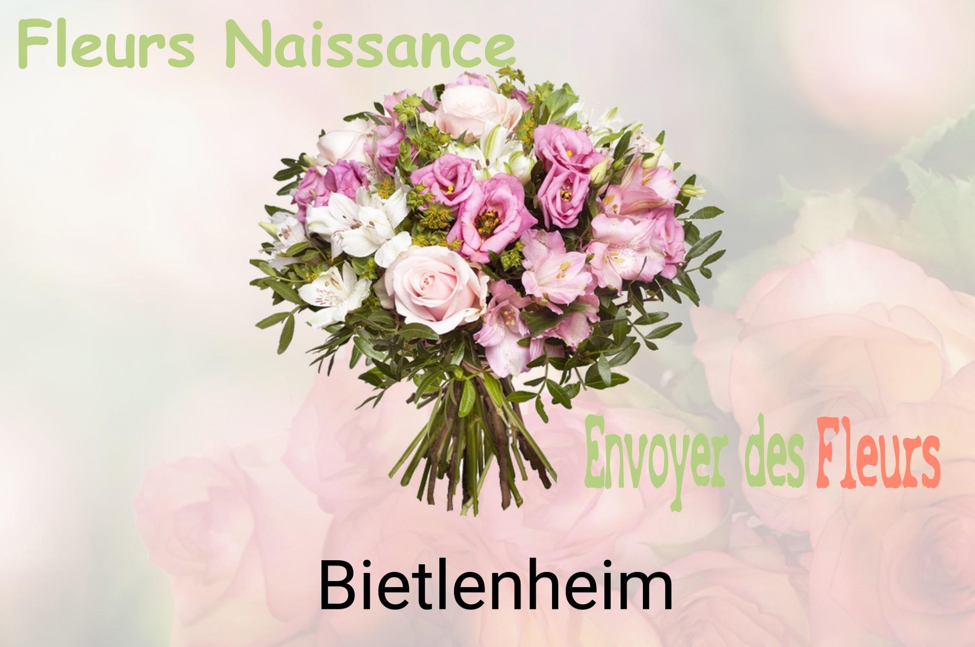 Bouquet de fleurs de naissance livré à Bietlenheim